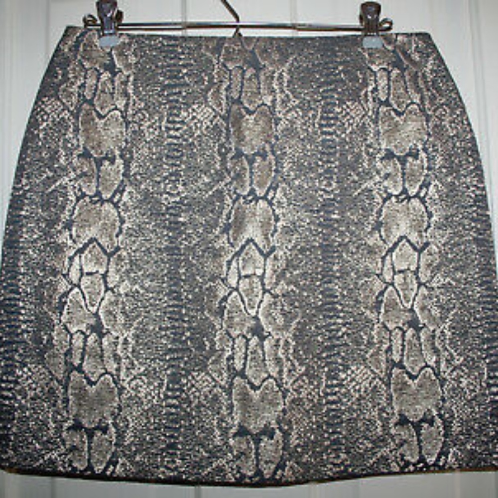 Gianni Bini Snake Print Pencil Skirt